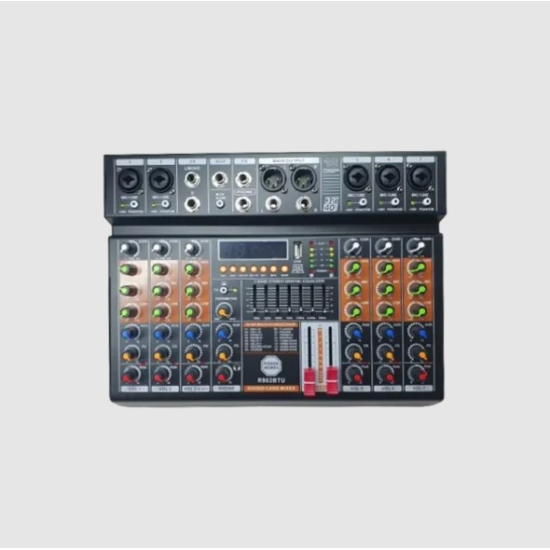 Powerworks r902btusb 7 channel mixer with bluetooth and 